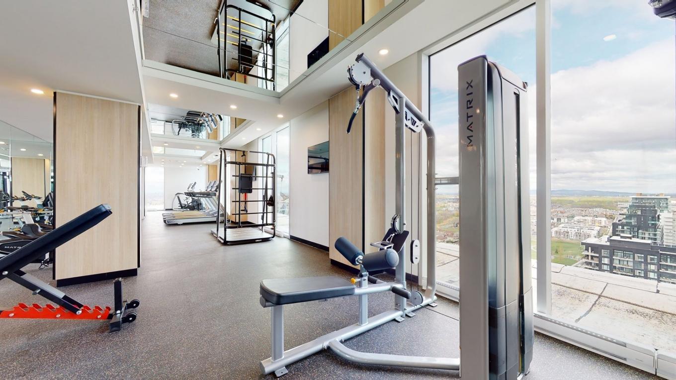 Exercise room - 1612-60 Rue De L'Éclipse, Brossard, QC - Indoor Photo Showing Gym Room