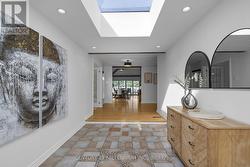Foyer with skylight -
