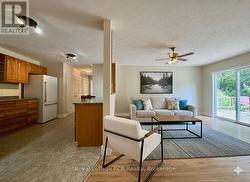 Virtually staged room. -