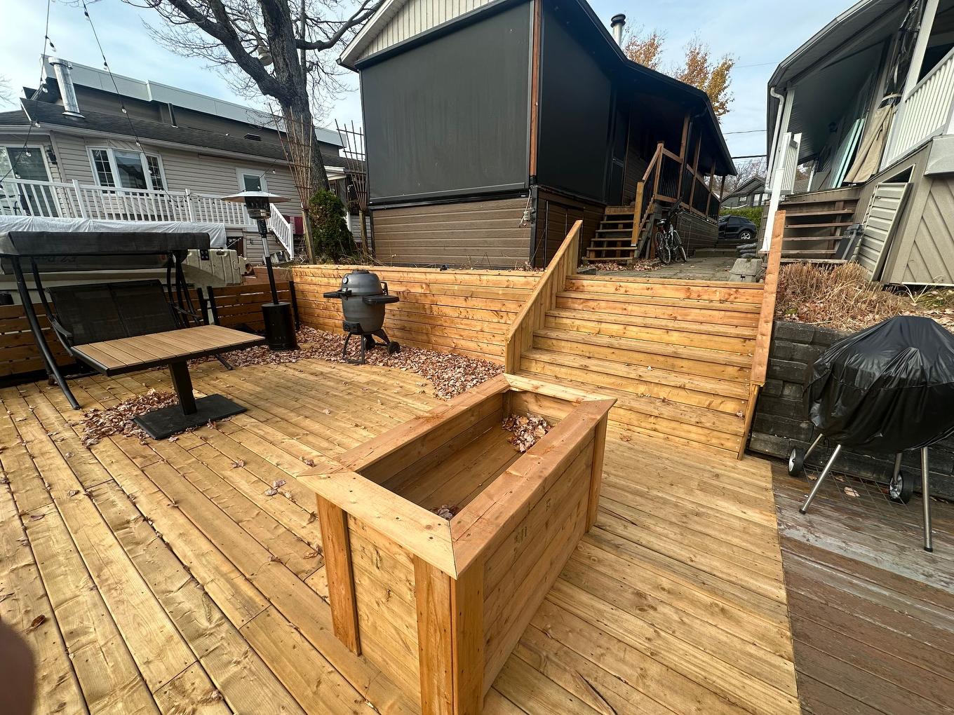 Patio - 112 Av. De La Rivière, Fossambault-Sur-Le-Lac, QC - Outdoor With Deck Patio Veranda With Exterior