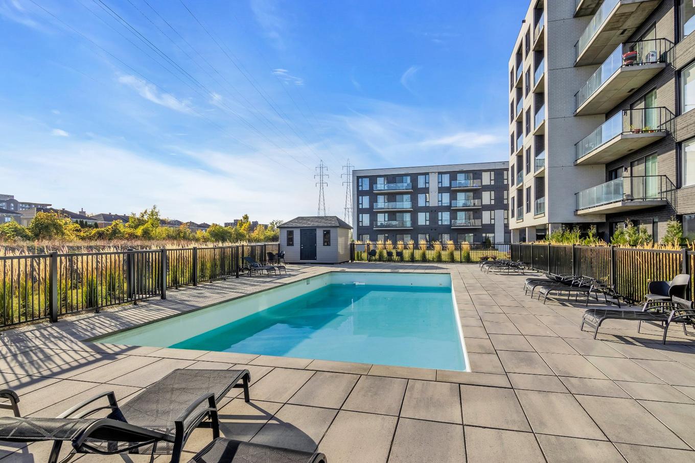 Piscine - 203-10120 Rue Lauraine-Vaillancourt, Montréal (Ahuntsic-Cartierville), QC - Outdoor With In Ground Pool