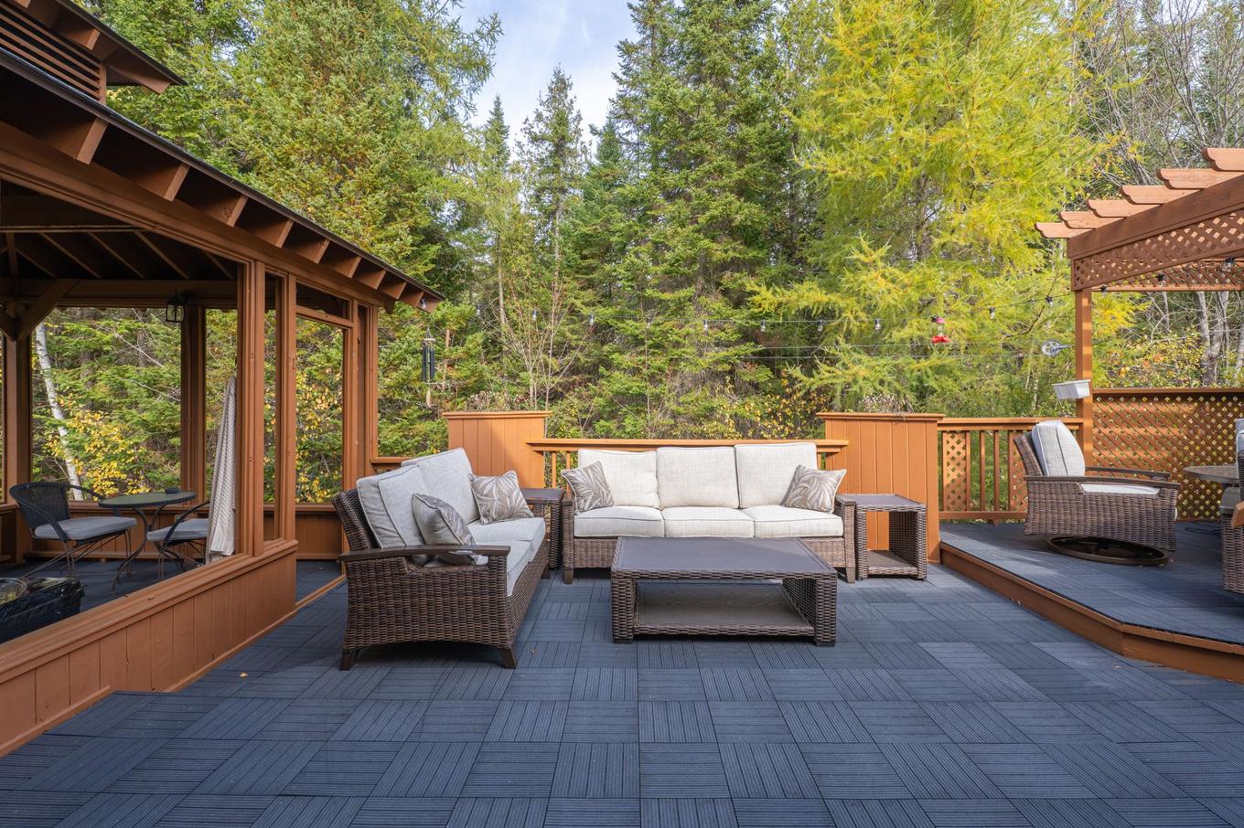 Terrasse - 513 Rue Des Sous-Bois, Sainte-Agathe-Des-Monts, QC - Outdoor With Deck Patio Veranda With Exterior