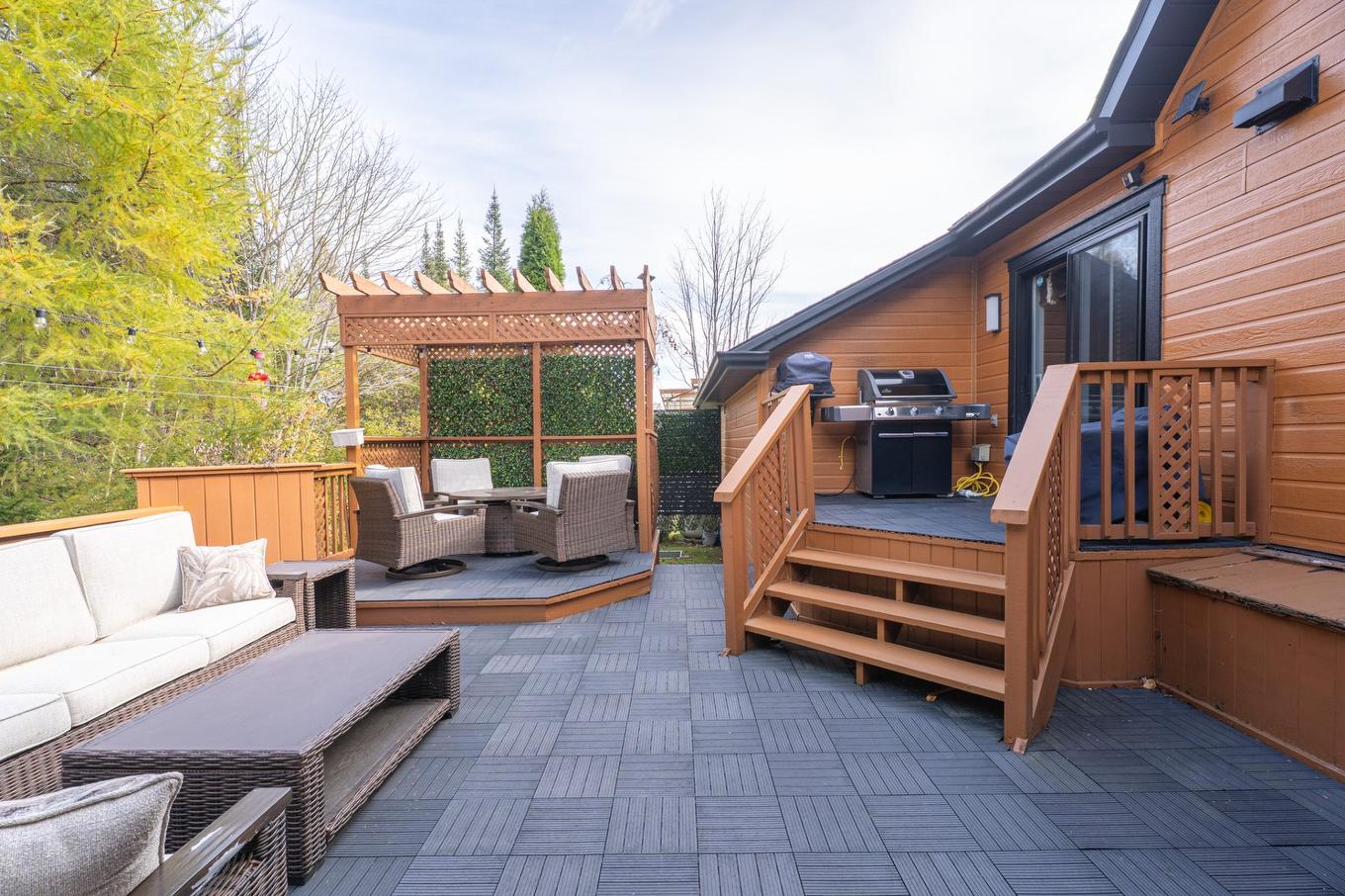 Terrasse - 513 Rue Des Sous-Bois, Sainte-Agathe-Des-Monts, QC - Outdoor With Deck Patio Veranda With Exterior