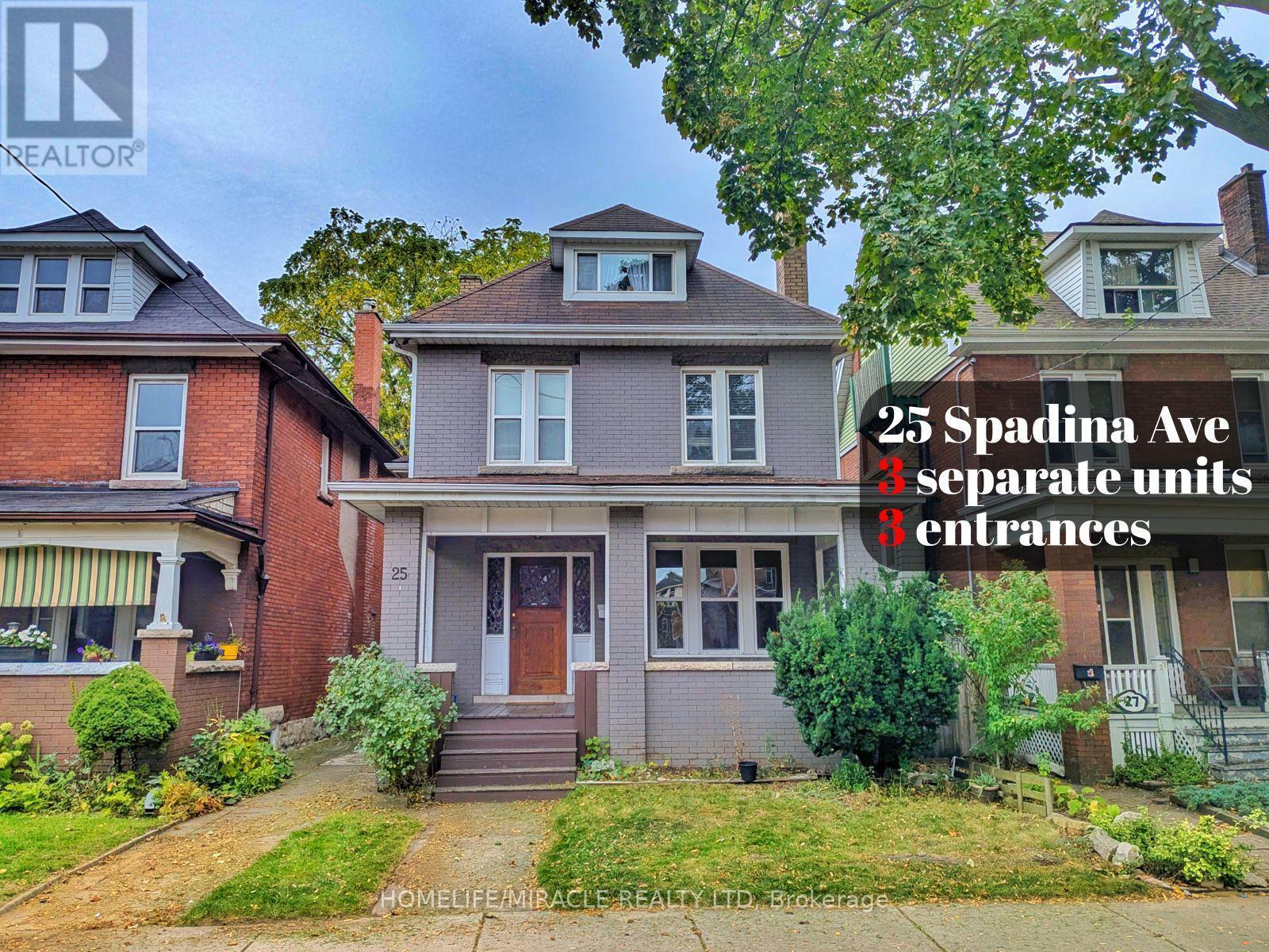 25 Spadina Avenue, Hamilton, ON - Outdoor With Facade