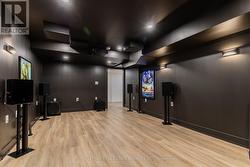 Projector, screen, and surround sound -