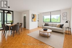 Virtually staged - Living Room and Dining Room -