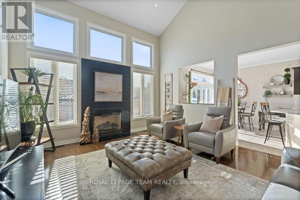 141 Trail Side Circle, Ottawa, ON - Indoor Photo Showing Living Room With Fireplace