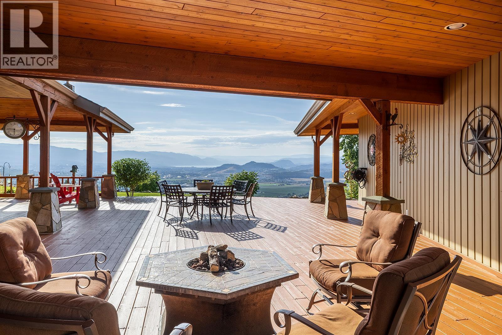 Covered and Open Deck - 5705 Upper Booth N Road, Kelowna, BC - Outdoor With Deck Patio Veranda With Exterior