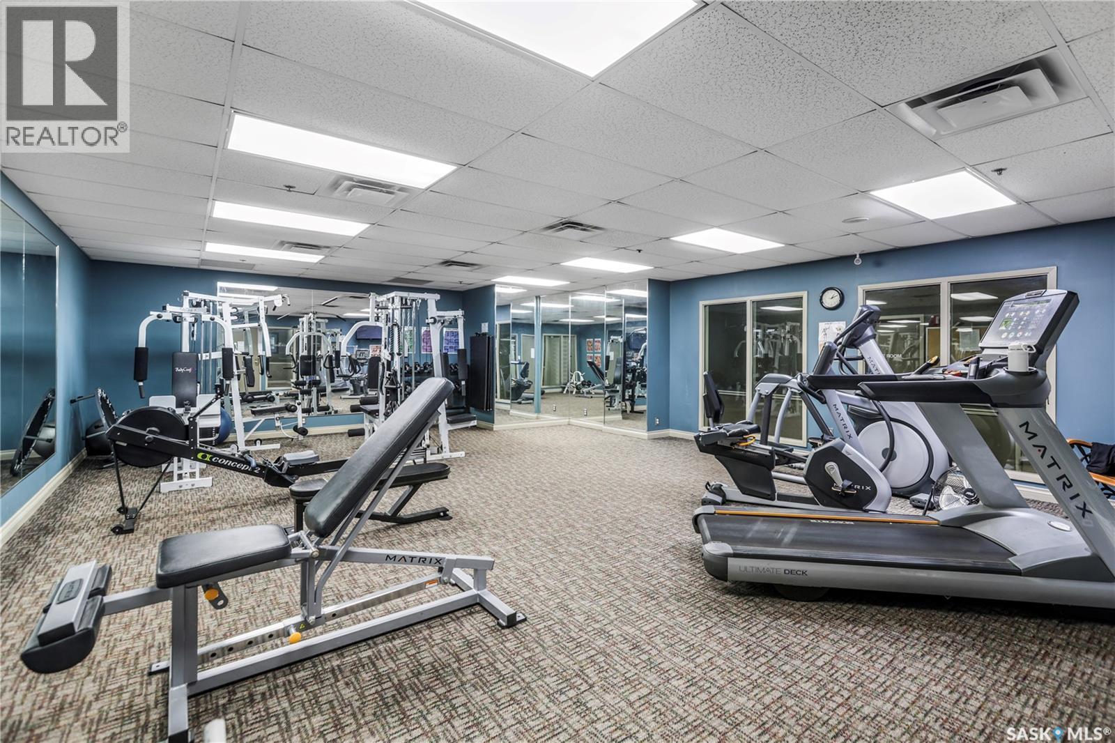 1105 1867 Hamilton Street, Regina, SK - Indoor Photo Showing Gym Room