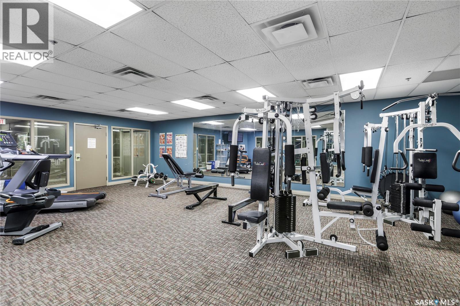 1105 1867 Hamilton Street, Regina, SK - Indoor Photo Showing Gym Room