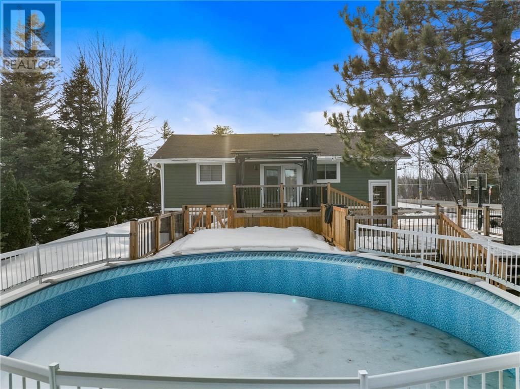 4038 Velma Street, Val Caron, ON - Outdoor With Above Ground Pool