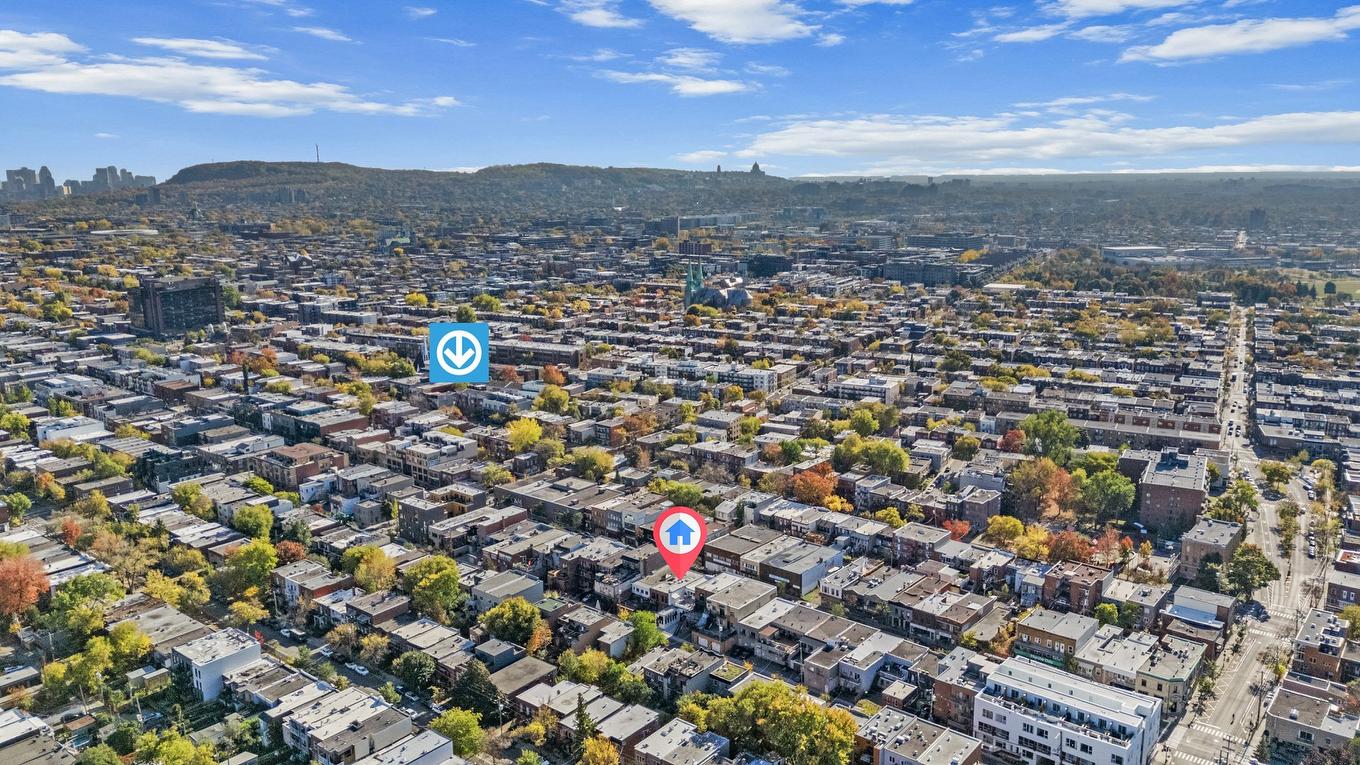 Photo aérienne - 7591 Rue St-Hubert, Montréal (Villeray/Saint-Michel/Parc-Extension), QC - Outdoor With View