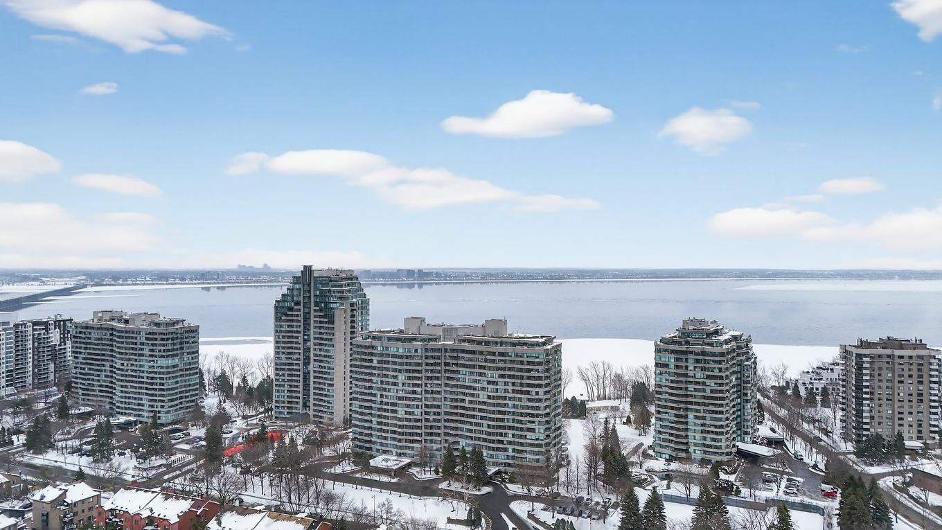 Photo aérienne - 1601-100 Rue Berlioz, Montréal (Verdun/Île-Des-Soeurs), QC - Outdoor With Body Of Water With View