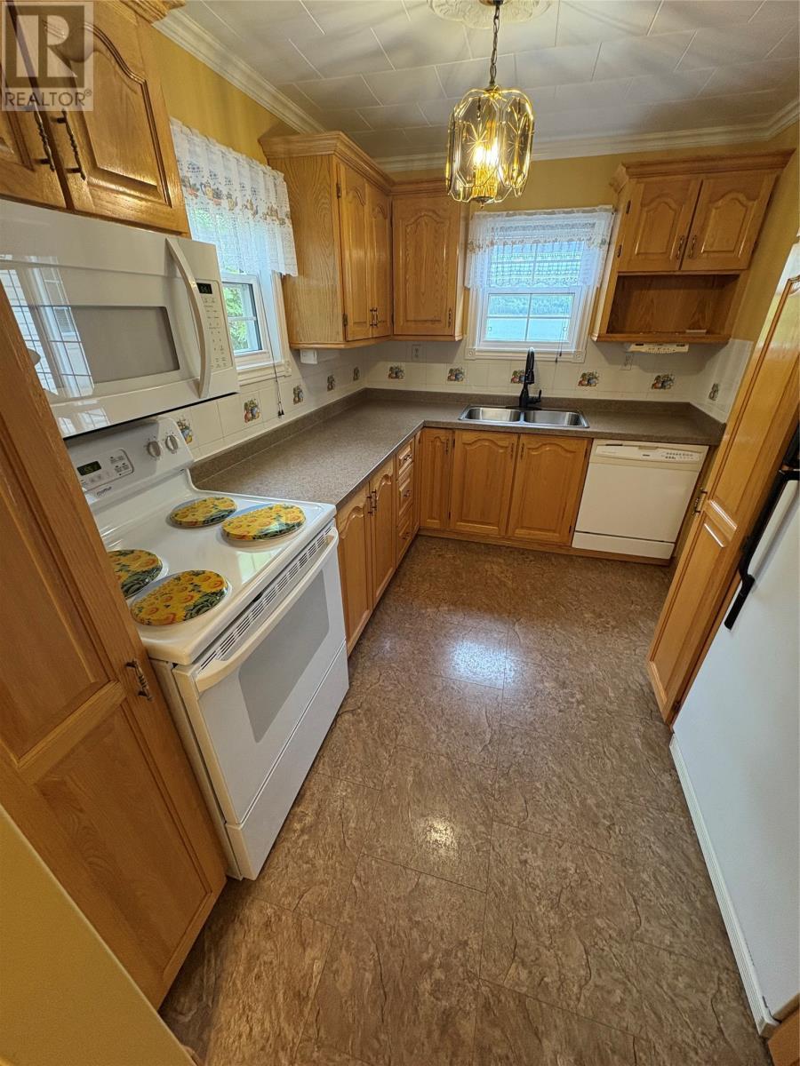 1 Crooked Lake Road, Badger, NL - Indoor Photo Showing Kitchen With Double Sink