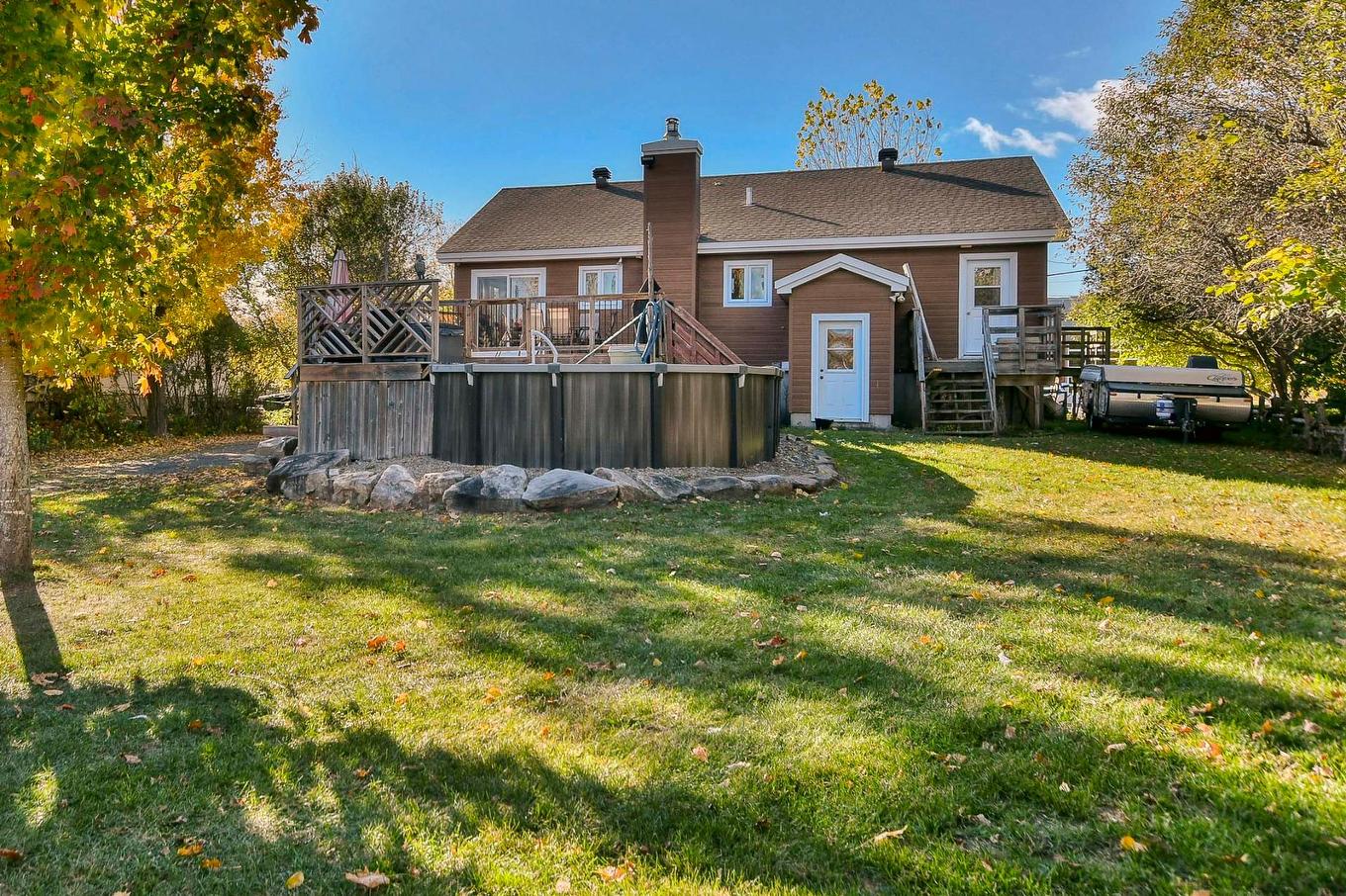 Back facade - 296Z - 298Z Mtée St-Vincent, Saint-Placide, QC - Outdoor With Deck Patio Veranda