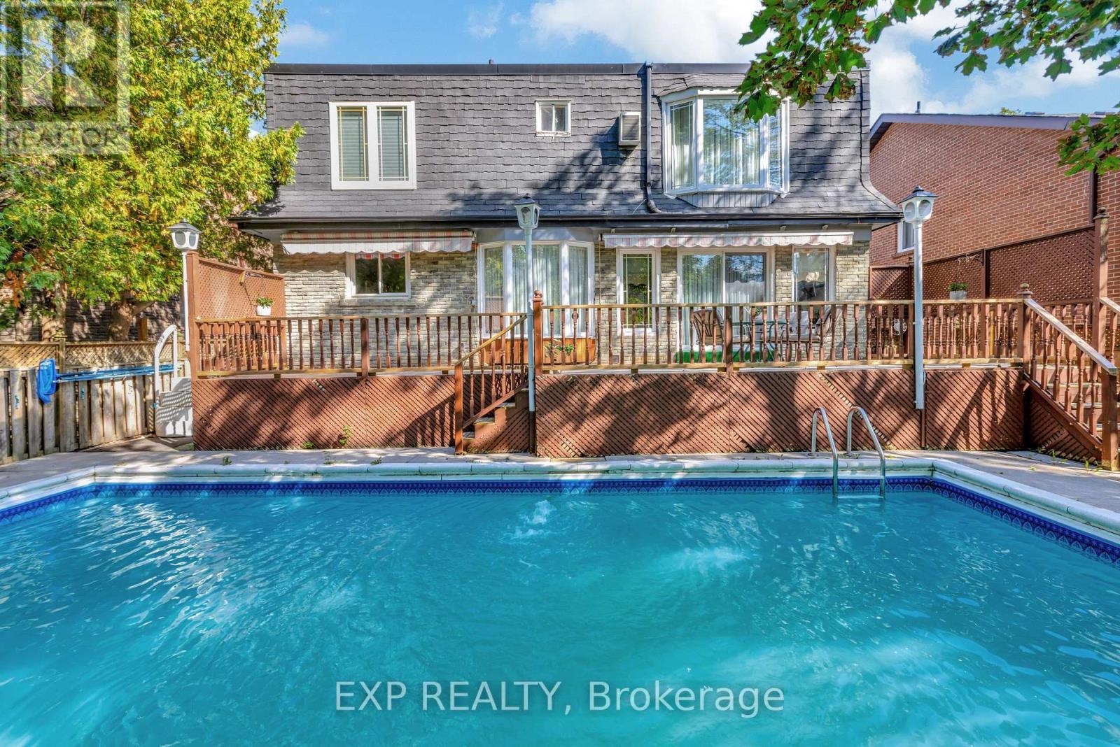 38 Tarbert Road, Toronto, ON - Outdoor With In Ground Pool With Deck Patio Veranda