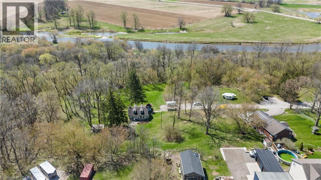 Aerial view with a water view - 10 Elgin Street E, Woolwich, ON