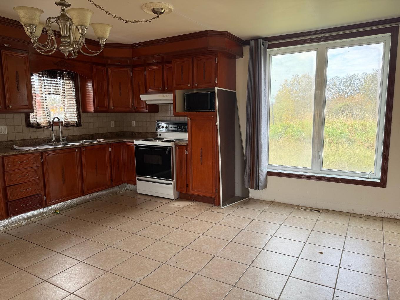 Cuisine - 314 4E-Et-5E Rang E., Dupuy, QC - Indoor Photo Showing Kitchen With Double Sink