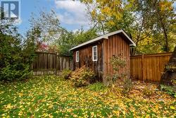 Oversized shed with new roof -