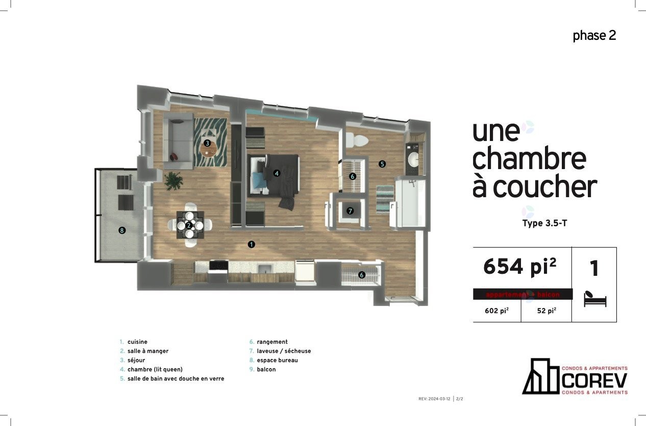 Floor Plan - 508-5250 Rue Molson, Montréal (Rosemont/La Petite-Patrie), QC - Other