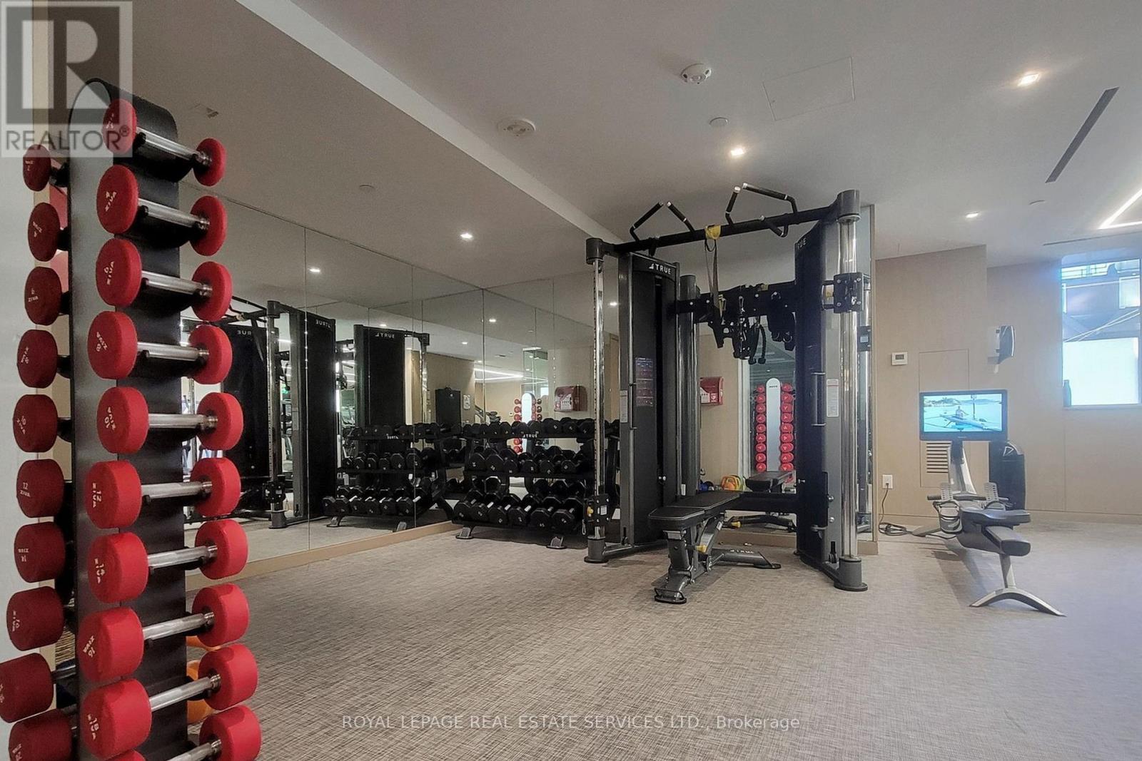 808 - 88 Cumberland Street, Toronto, ON - Indoor Photo Showing Gym Room