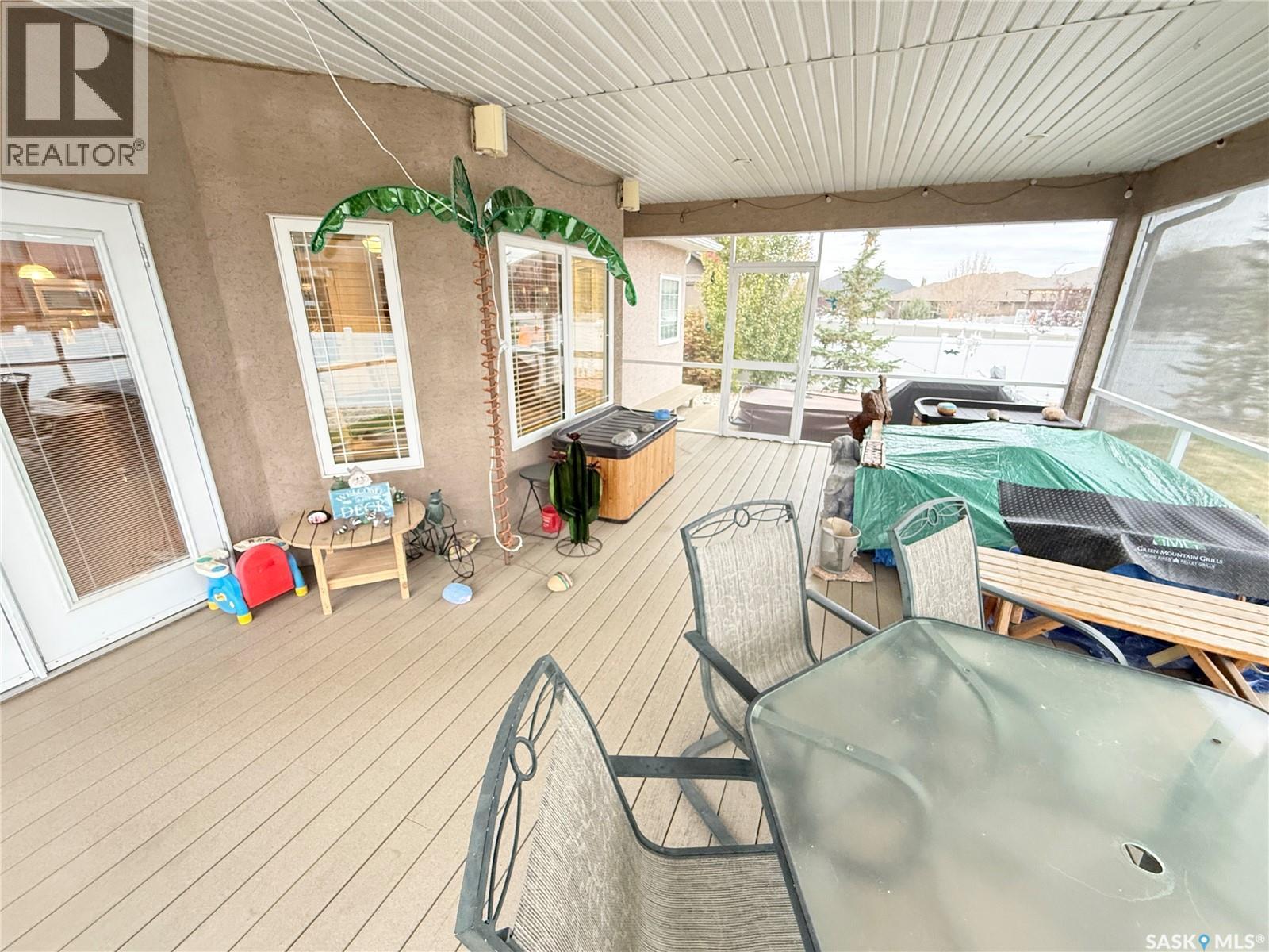 1845 Gordon Miles Place, Weyburn, SK - Outdoor With Deck Patio Veranda With Exterior