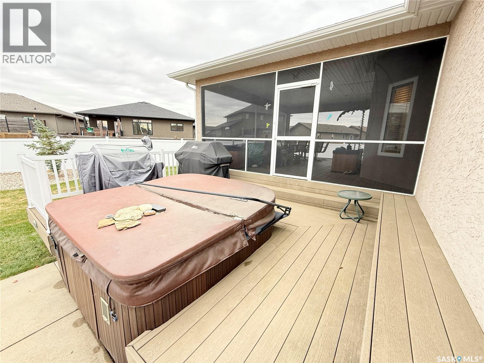 1845 Gordon Miles Place, Weyburn, SK - Outdoor With Deck Patio Veranda With Exterior