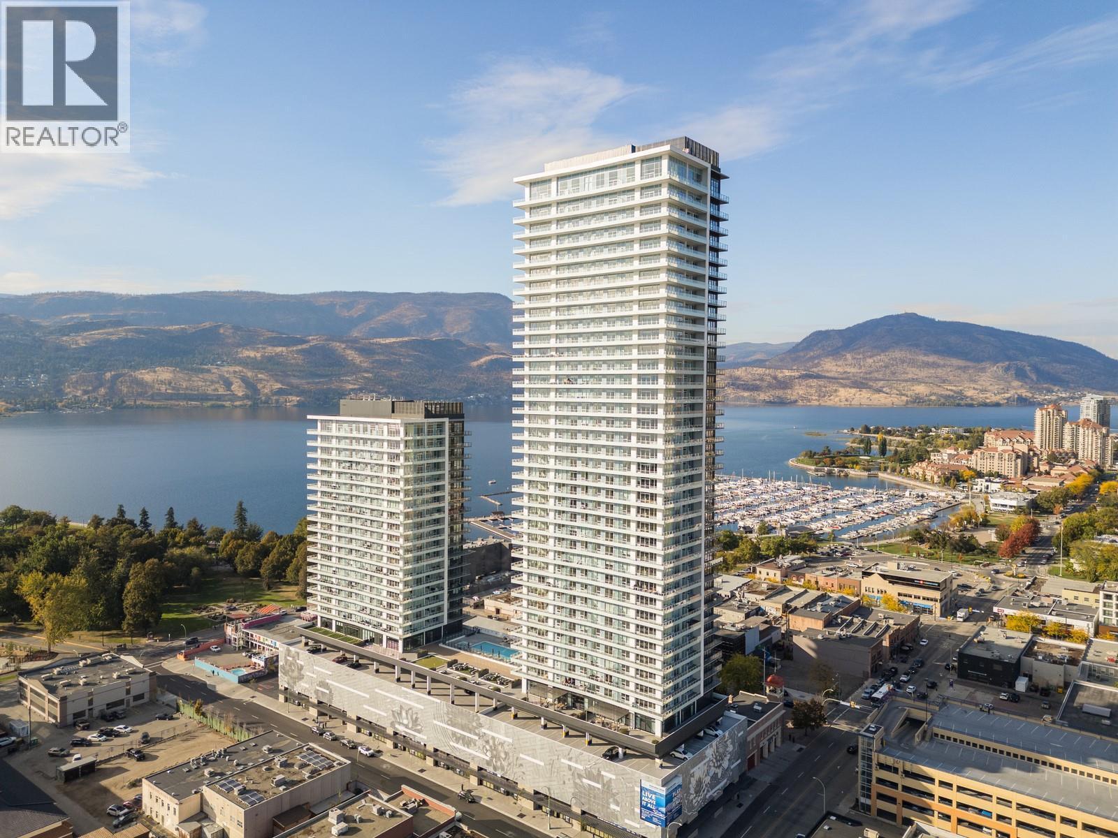238 Leon Avenue Unit# 1104, Kelowna, BC - Outdoor With Body Of Water With View