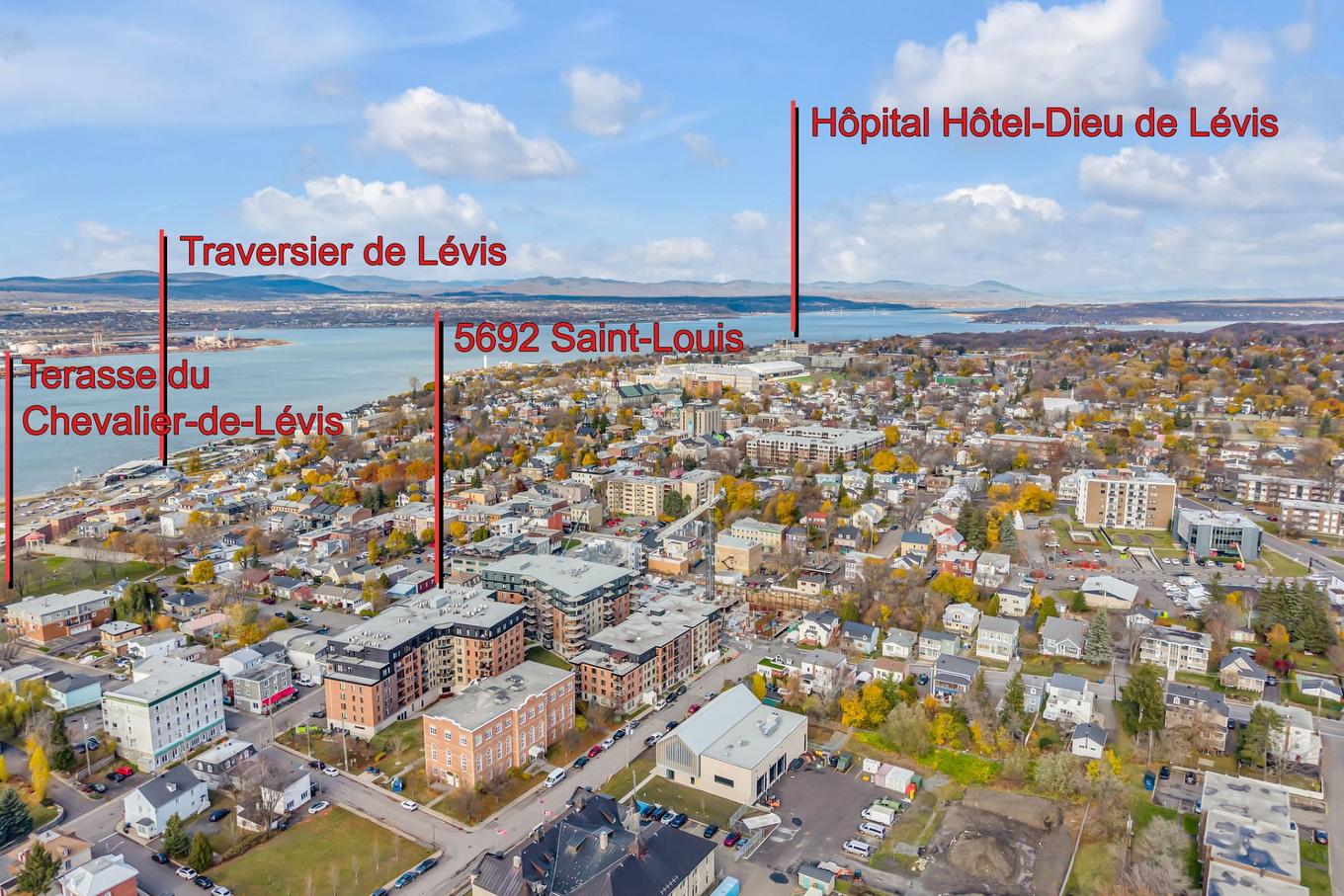 Vue d'ensemble - 510-5692 Rue St-Louis, Lévis (Desjardins), QC - Outdoor With View