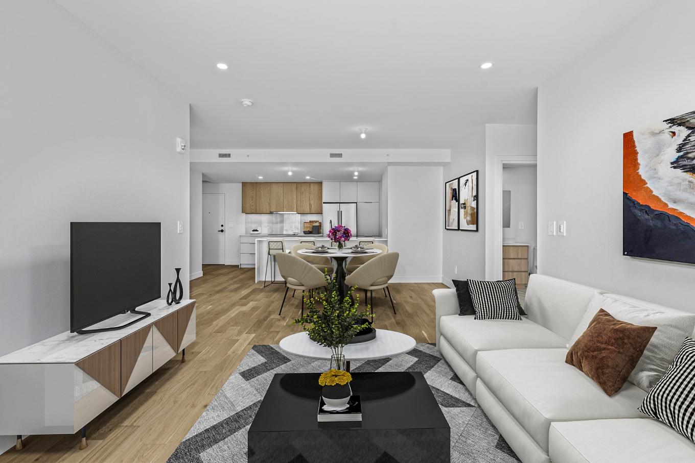 Salon - 603-3671 Av. Jean-Béraud, Laval (Chomedey), QC - Indoor Photo Showing Living Room