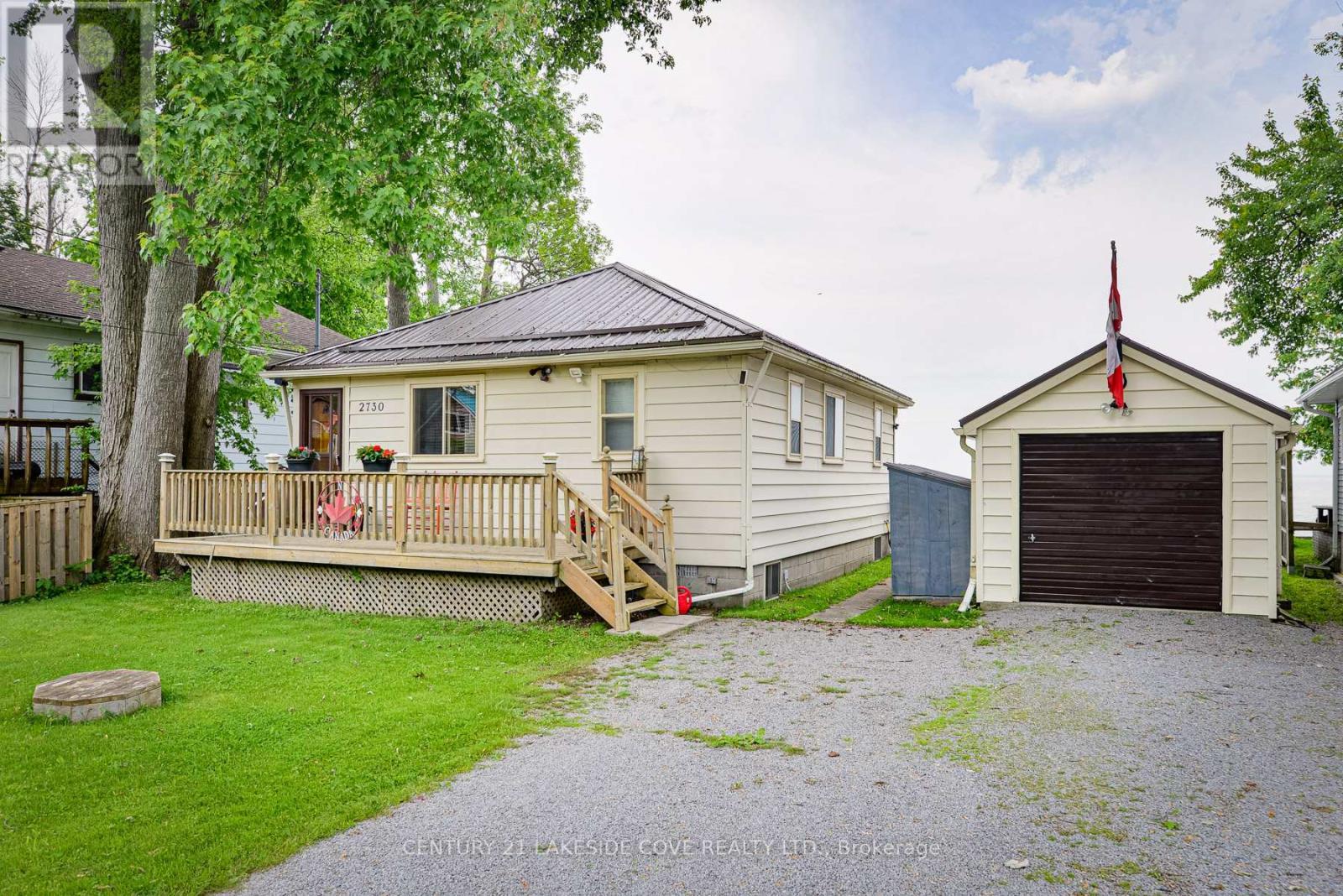 Detached Garage - 2730 Lone Birch Trail N, Ramara, ON - Outdoor With Deck Patio Veranda