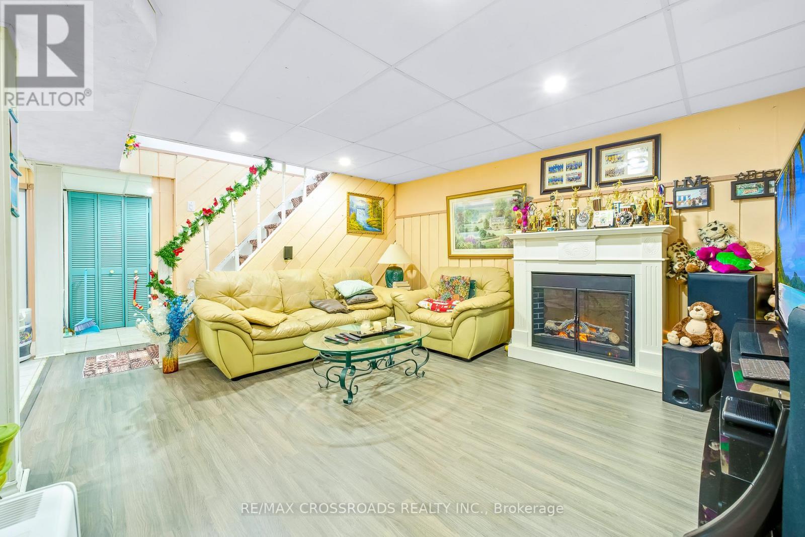 49 Tunmead Square, Toronto, ON - Indoor With Fireplace