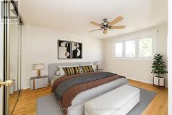 Primary bedroom with double closet -