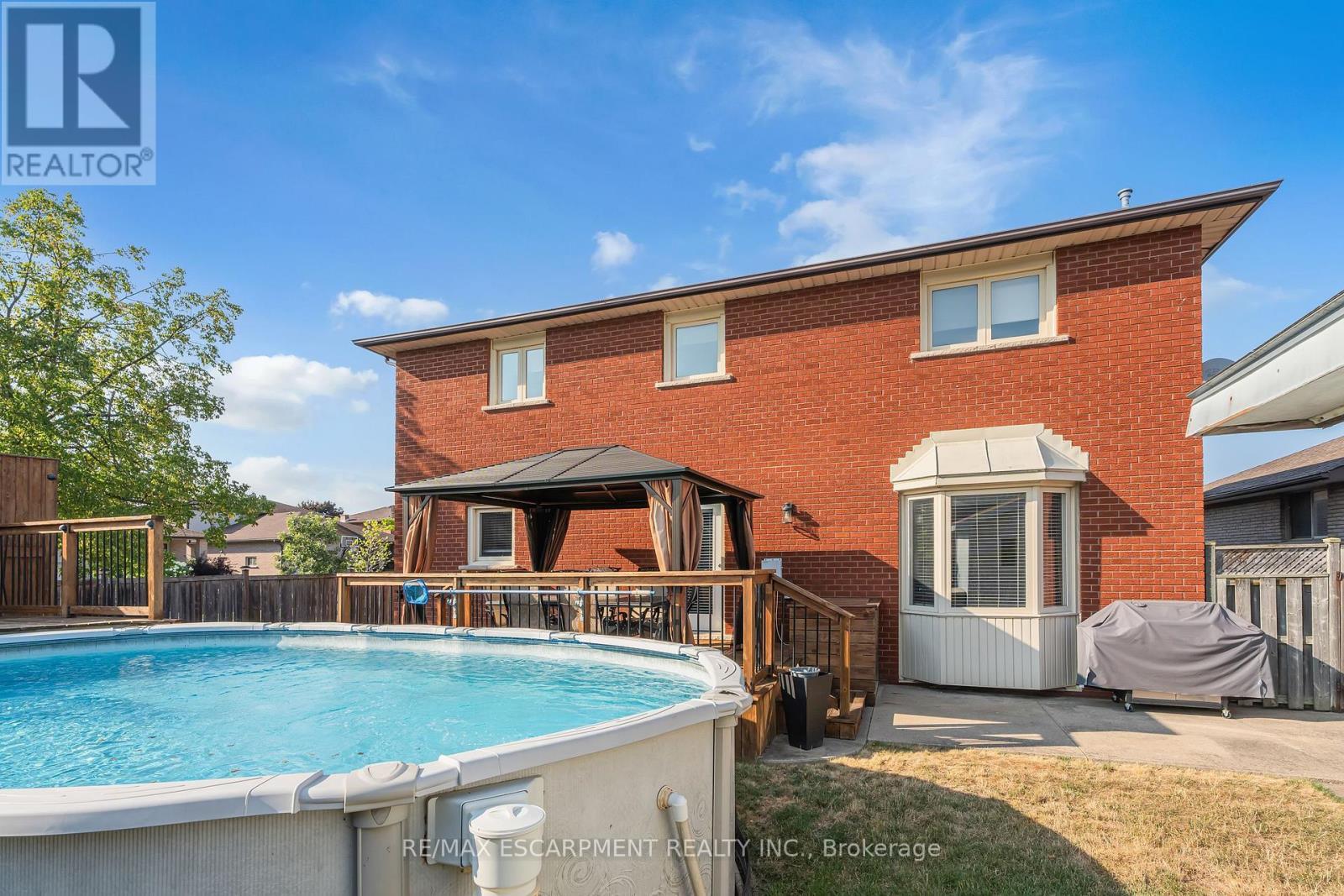 2 Vinehill Drive, Hamilton, ON - Outdoor With Above Ground Pool With Deck Patio Veranda With Exterior