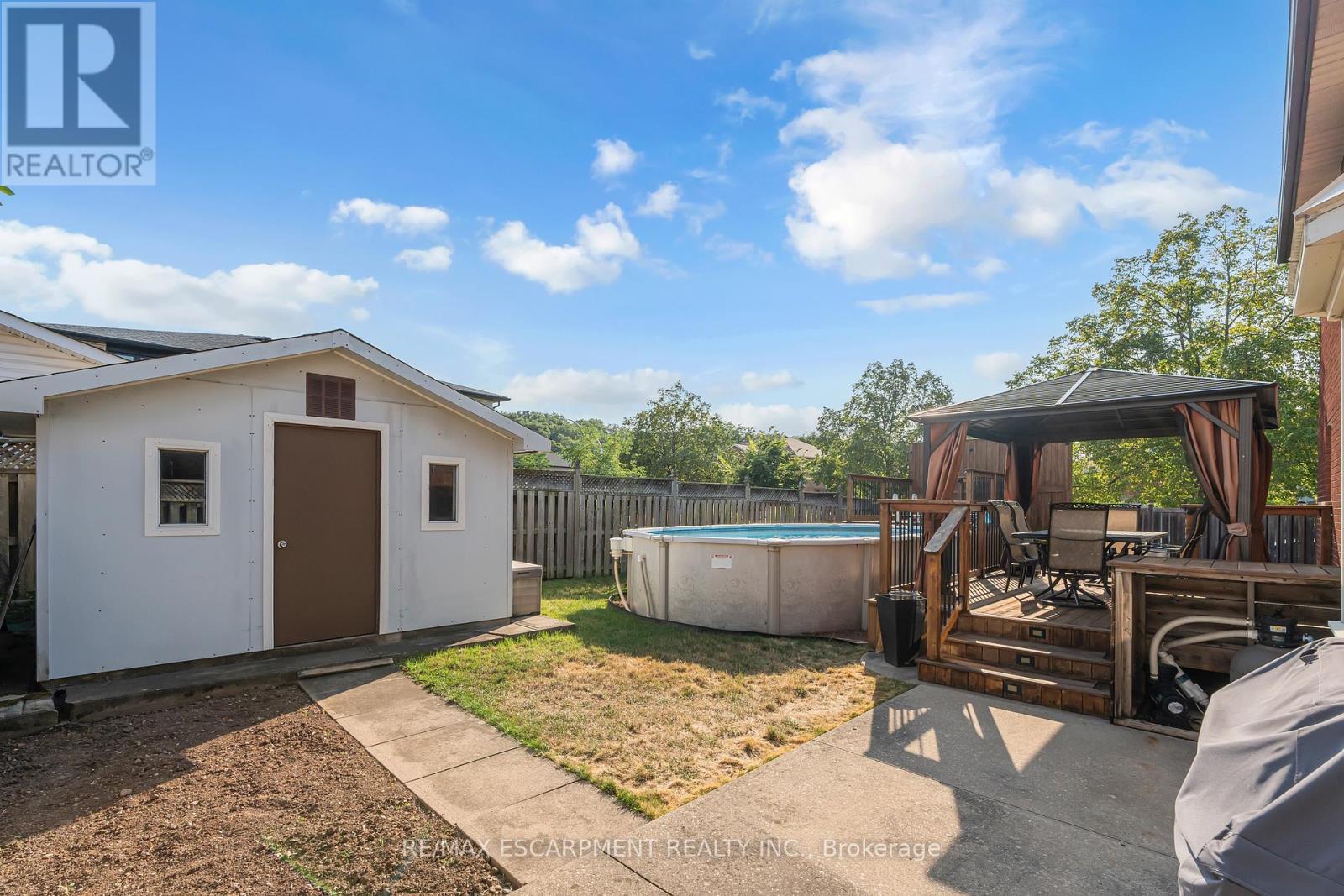 2 Vinehill Drive, Hamilton, ON - Outdoor With Above Ground Pool