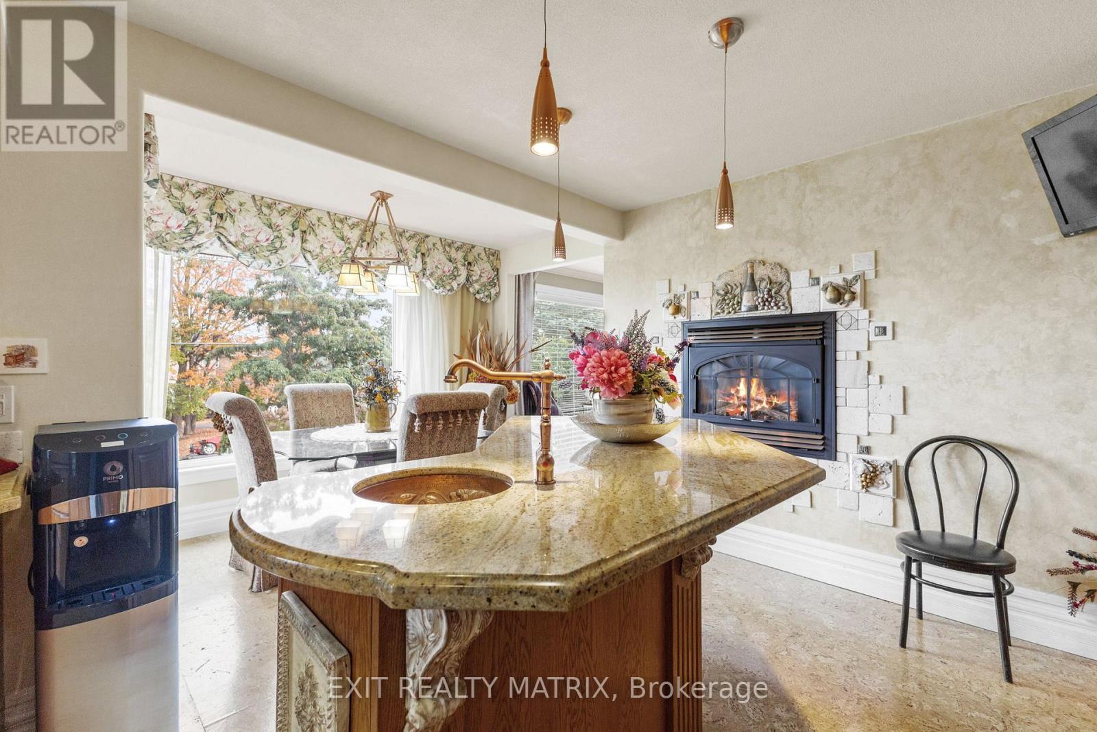 (original) kitchen - 1100 Moffatt Drive, Ottawa, ON - Indoor With Fireplace