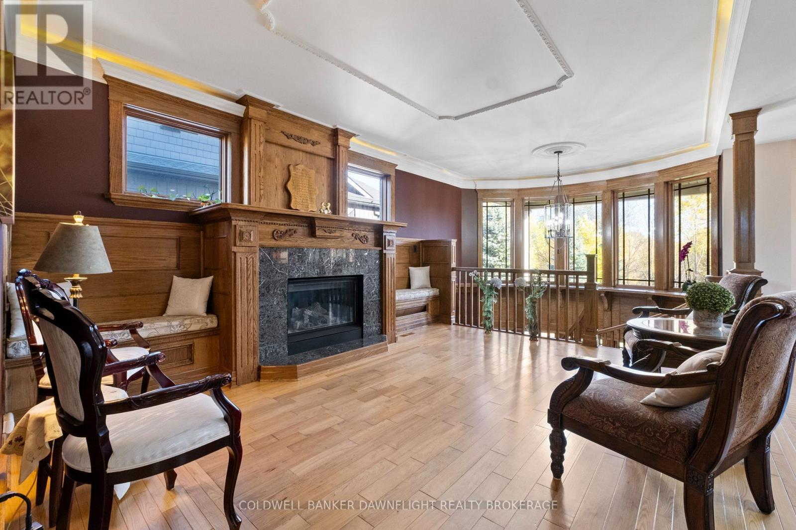 246 Hazelton Lane, South Huron (Exeter), ON - Indoor Photo Showing Living Room With Fireplace