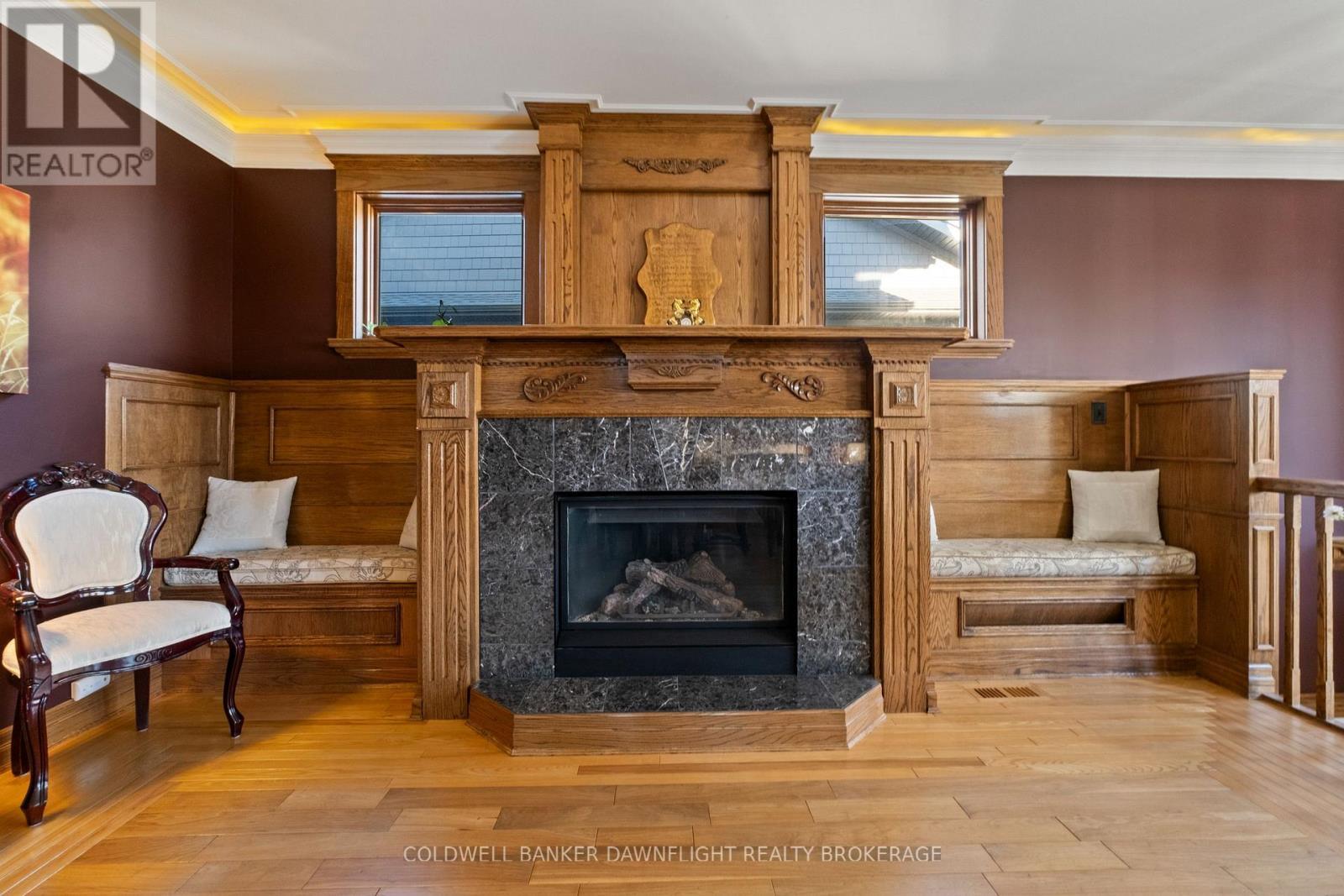 246 Hazelton Lane, South Huron (Exeter), ON - Indoor Photo Showing Living Room With Fireplace