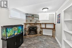 Wood Burning Fireplace. -