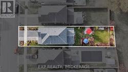 An approximate lot outline. -