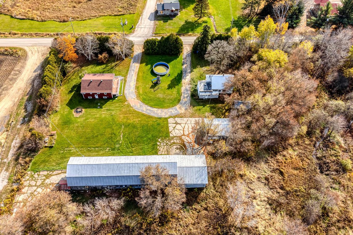 Photo aérienne - 1765Z - 1775Z Ch. Beauparlant O., Saint-Damien, QC - Outdoor With View