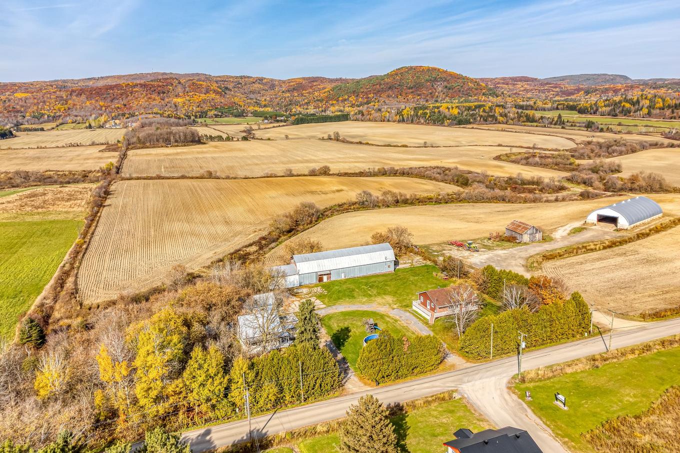 Photo aérienne - 1765Z - 1775Z Ch. Beauparlant O., Saint-Damien, QC - Outdoor With View