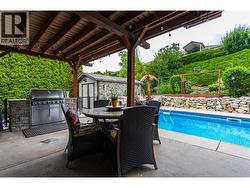 The backyard sitting and entertaining area is stunning -