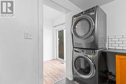 Brand new stackable laundry on main floor -