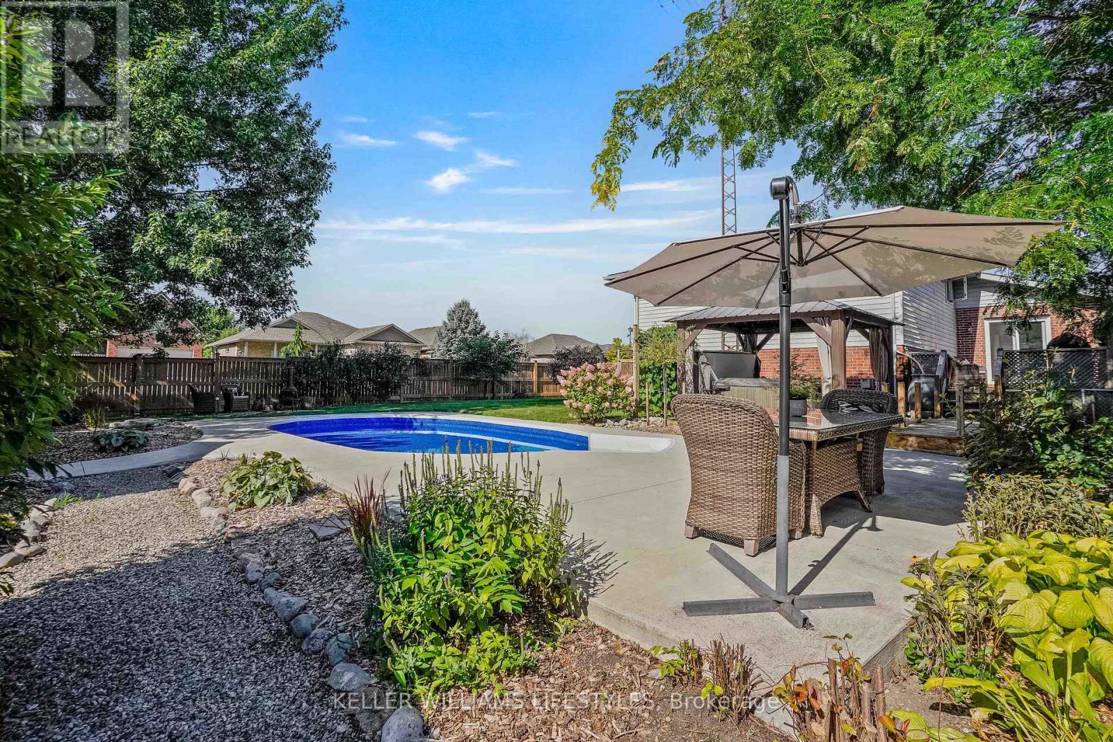 106 Anderson Avenue, Southwest Middlesex (Glencoe), ON - Outdoor With In Ground Pool