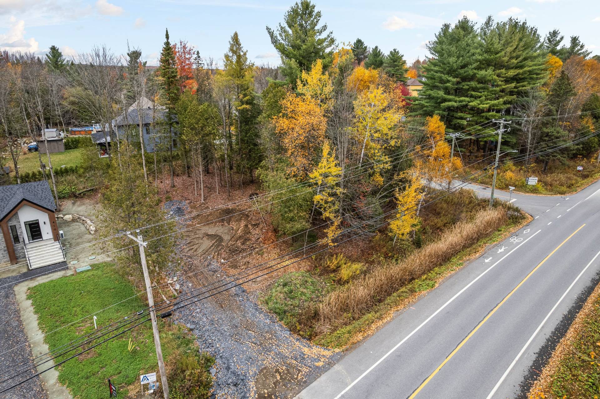 Photo aérienne - Ch. Southière, Magog, QC