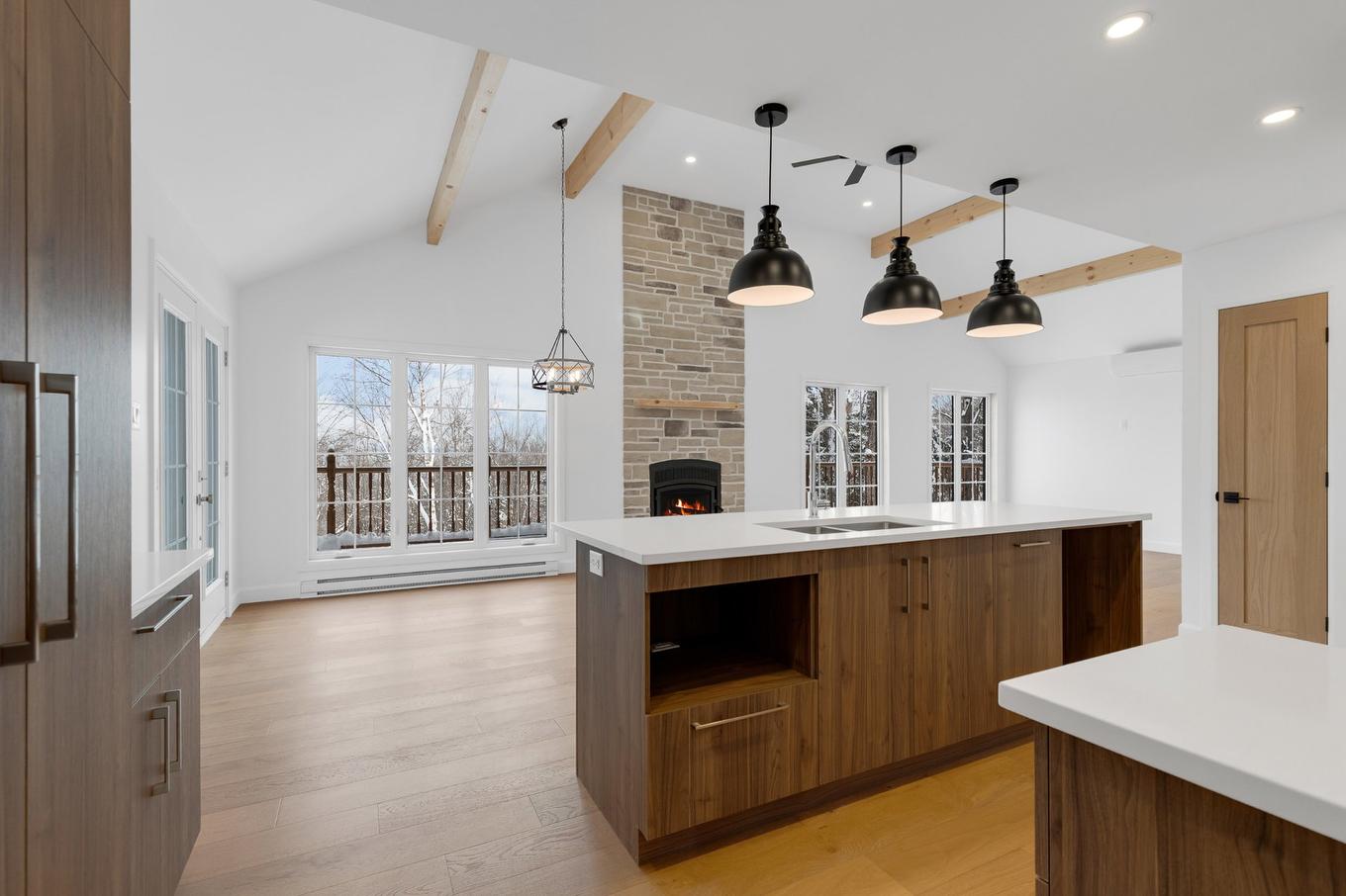Kitchen - Rue Paulsen, Sainte-Agathe-Des-Monts, QC - Indoor Photo Showing Kitchen With Double Sink