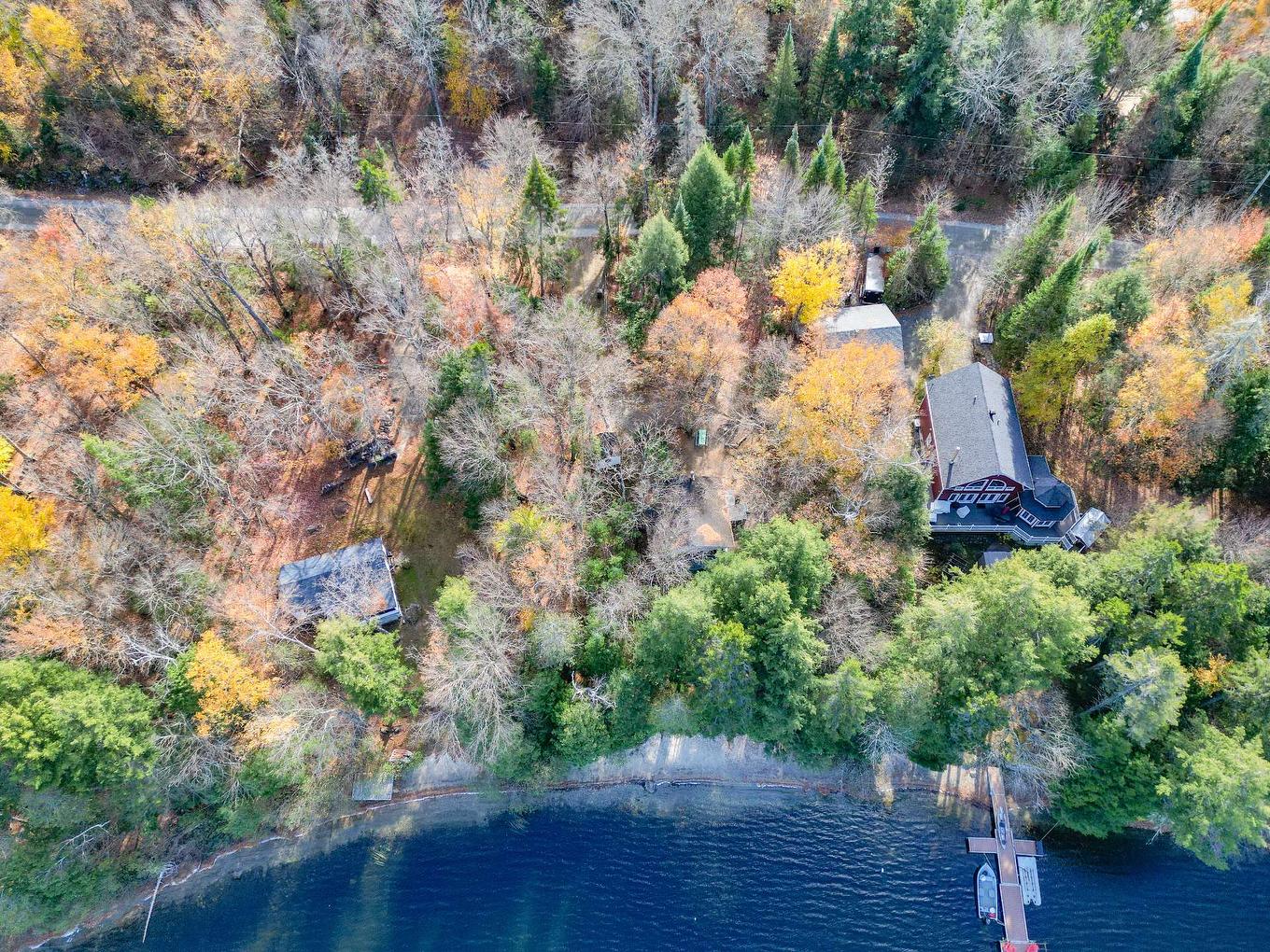 Aerial photo - 105 Ch. Des Geais-Bleus, Nominingue, QC - Outdoor With Body Of Water With View