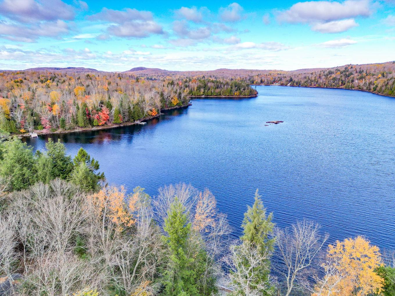 Aerial photo - 105 Ch. Des Geais-Bleus, Nominingue, QC - Outdoor With Body Of Water With View