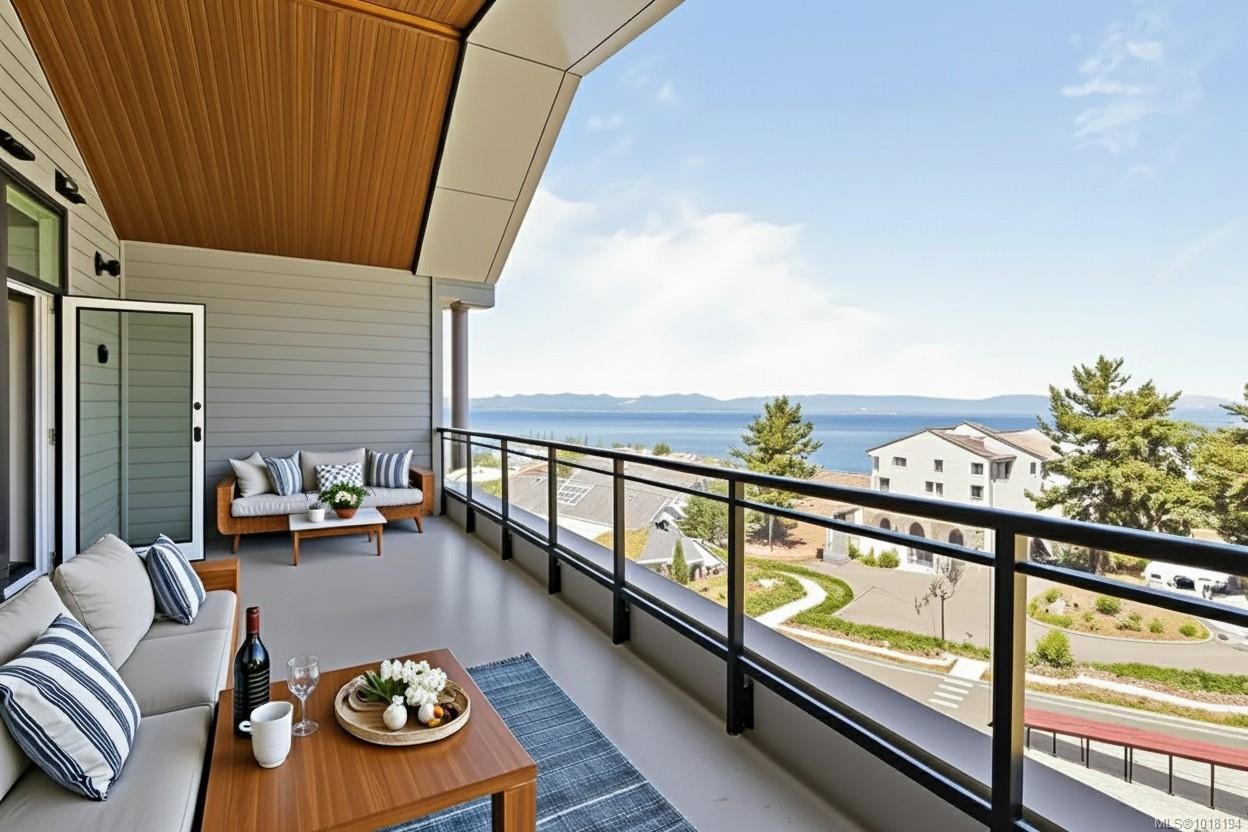604-3529 Dolphin Dr, Nanoose Bay, BC - Outdoor With Body Of Water With View With Exterior